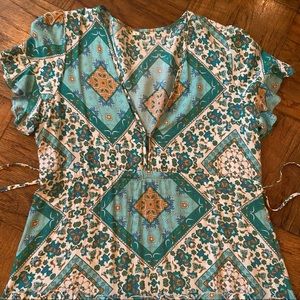 Maxi Cotton Boho Dress Size L